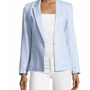 Joie, Linen Light Blue Blazer, Size 4